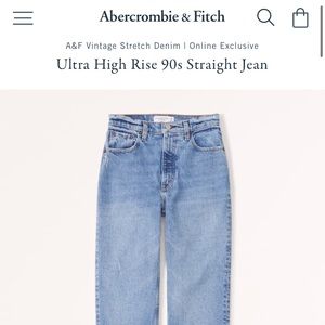 Abercrombie Ultra High Rise 90s jean